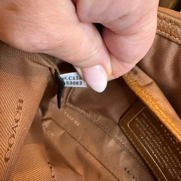 Coach Crosstown Crossbody in Brown Pebbled Leather 53083 EUC Silver Hardware - Picture 6 of 14